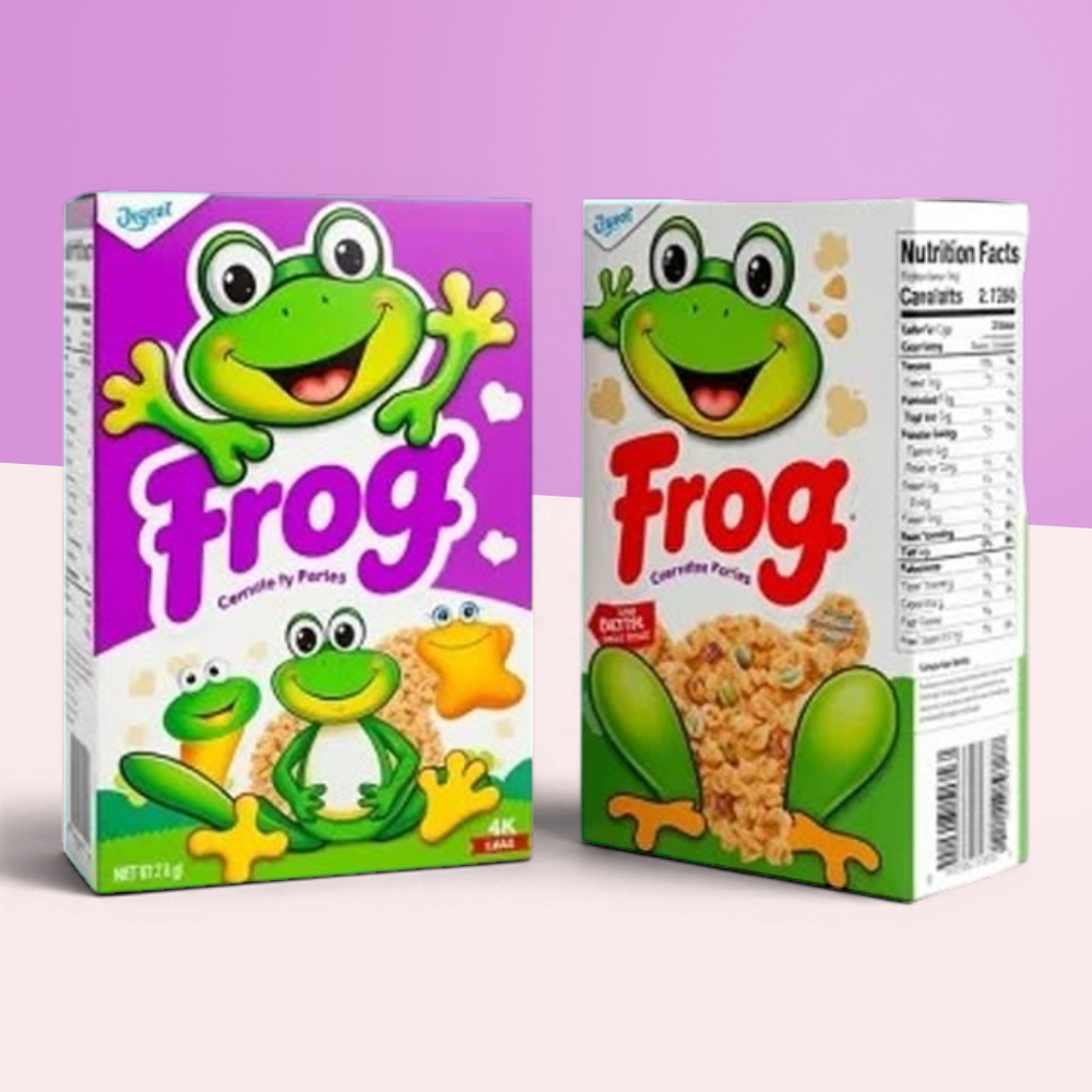 Cereal With Frog On Box