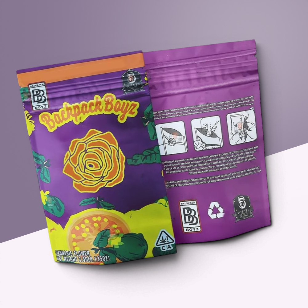Custom Child Resistant Mylar Bags